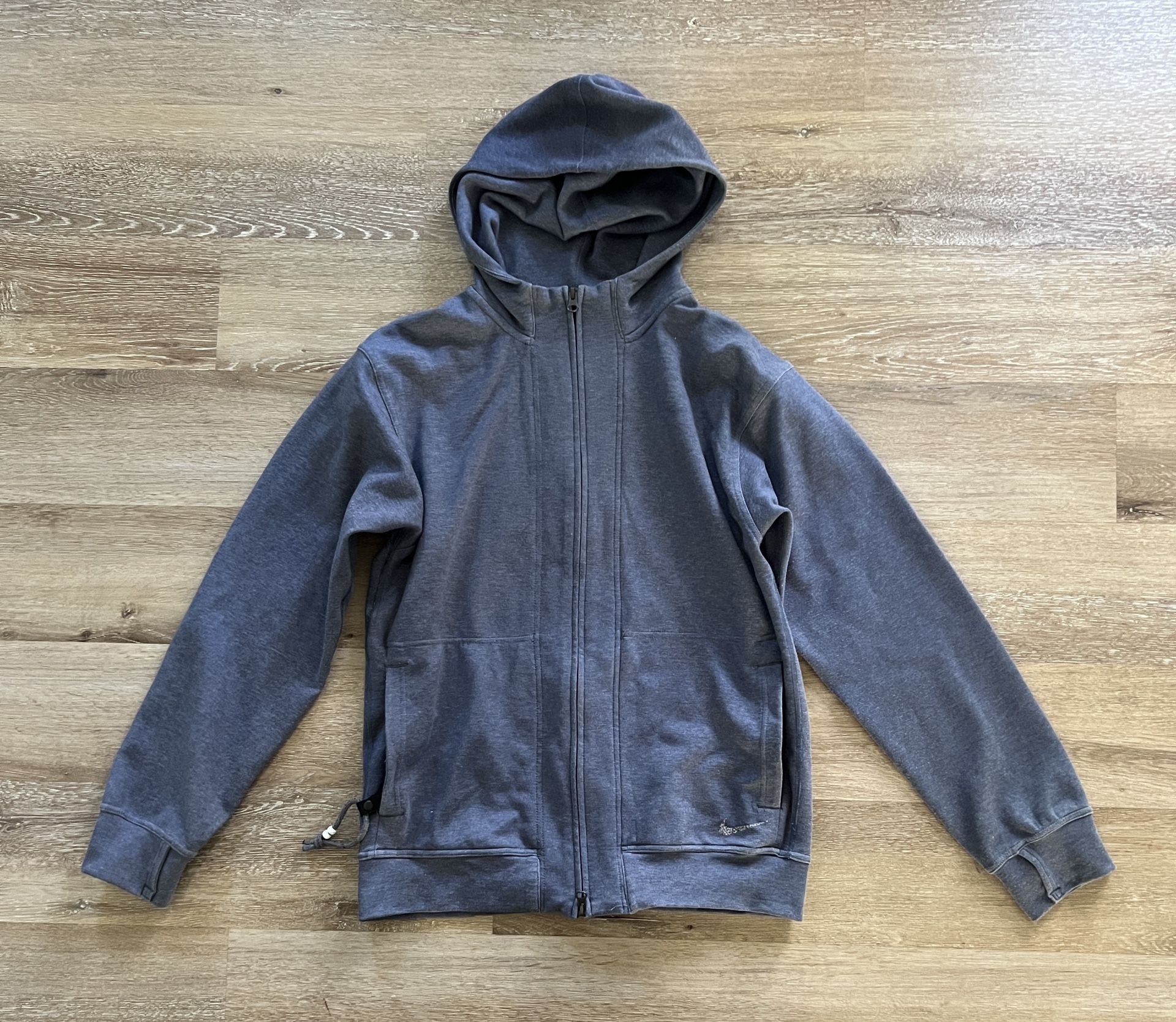 Nike Yoga Dri-fit Loose Fit Hoodie Full Zip Jacket Mens Size S DQ4876-410 Blue