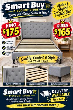New in box king $175 Queen $165 grey color