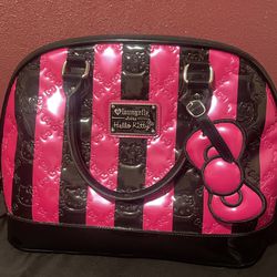 Hello Kitty Loungefly Purse Bag Pink and Black