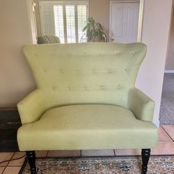 Love seat, Green Small Couch