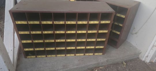 Metal Parts Bin Organizer Cabinet