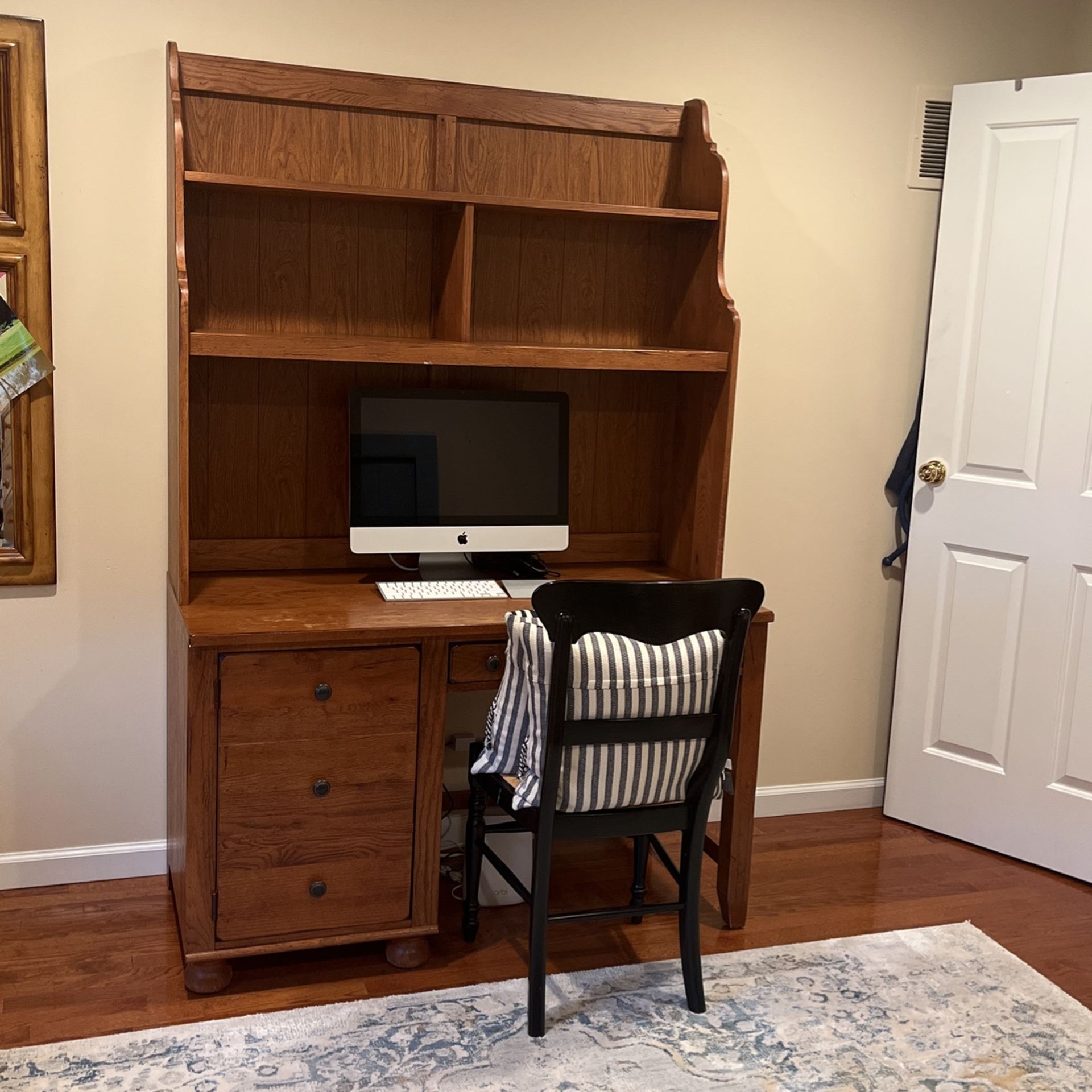 Well Made, Functional Wooden desk With Storage