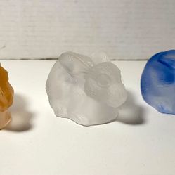 Vintage Bunny Glads Candle Holders Set of 3
