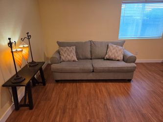 Clean Gray Loveseat Sofa - Excellent Condition - Delivery Available