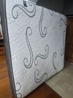 King mattress, with box spring, and frame $100 cash