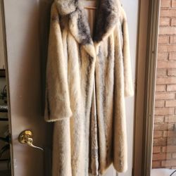  real rabbit fur coat. 