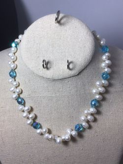 Pretty Chinese Freshwater Pearls with sterling silver 925 clasp, $30
