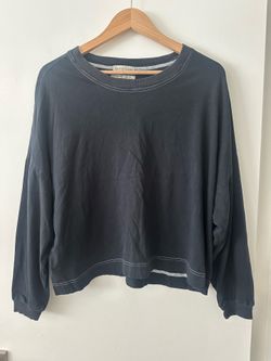 urband outfitters navy oversized shirt