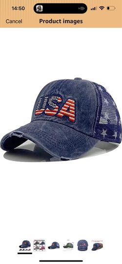 Brand new 【4 Colors】 Baseball Caps Fourth of July Hat 4th of July Outfits for Women USA Hats 4th of July Accessories for Women