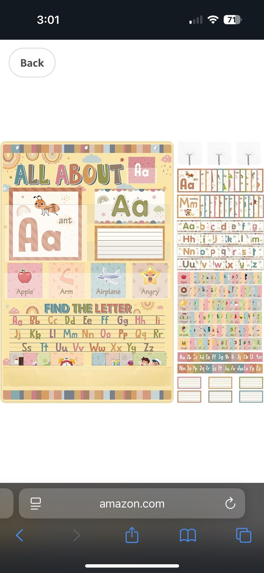 All About Letter Pocket Chart