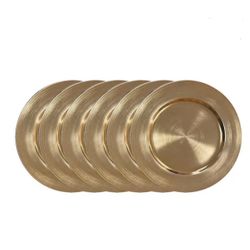 Gold & Silver Chargers Plates