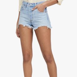 Levi's Women's Premium 501 Original Shorts Luxor Heat - Light Indigo Size 26