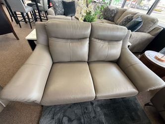 2 PC SOFA AND LOVESEAT REAL LEATHER