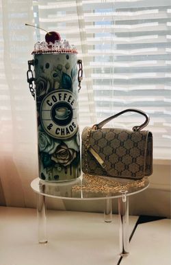 Mini chain crossbody bag & Tumbler Set