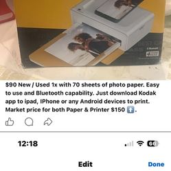 Kodak Printer & Photo paper, Bake mixer, Shoes & Jewelry Box 