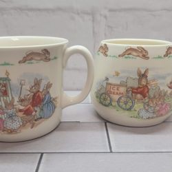ROYAL DOULTON BUNNYKINS CHILDREN'S BONE CHINA CUPs