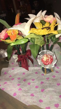 Silk flower arrangements