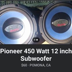 Pioneer 12 in. subwoofers