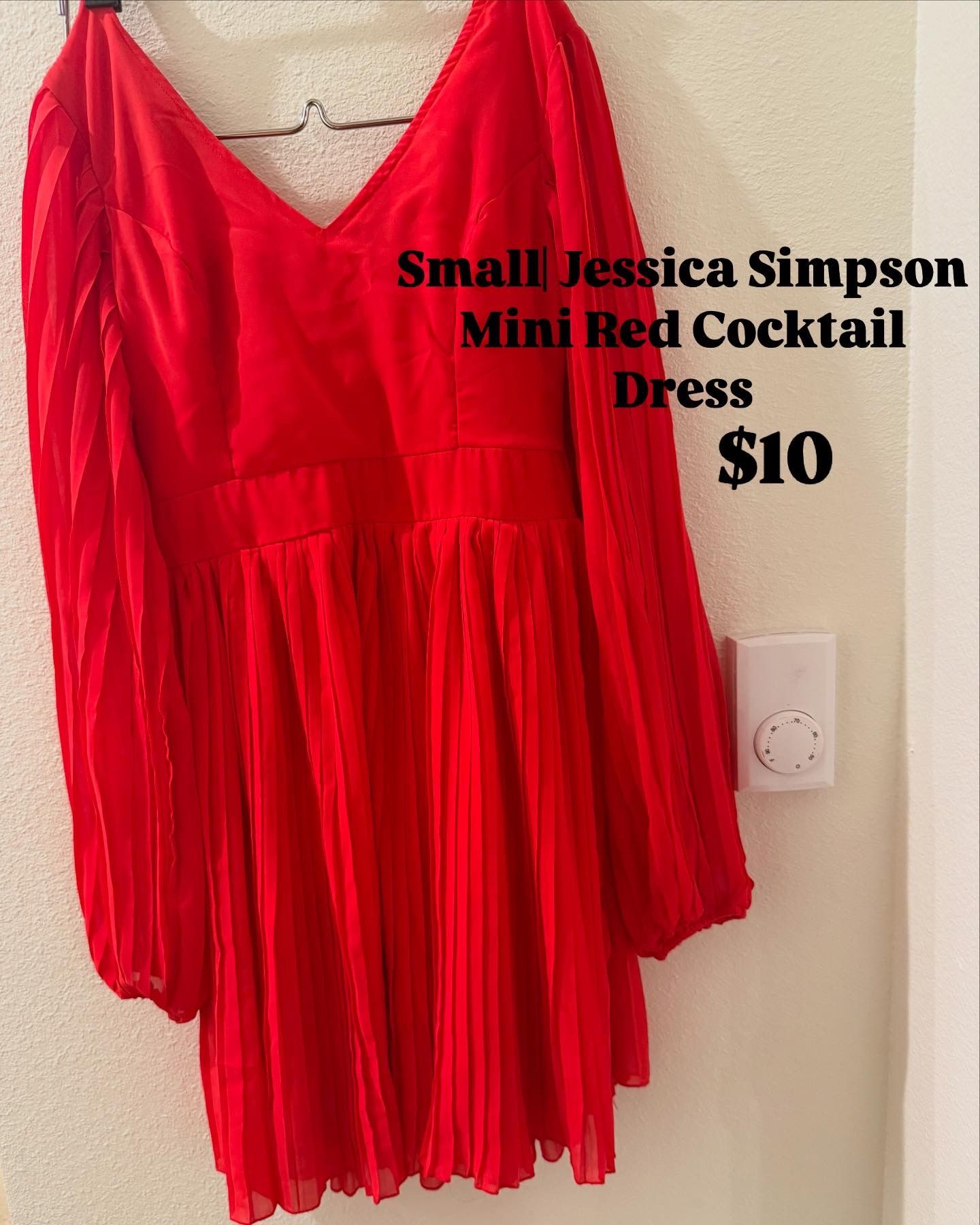 $10|Small| Jessica Simpson Mini Red Cocktail Dress