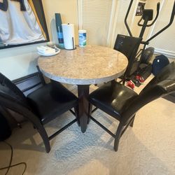 Small Dining Table With 3 Bar Stools