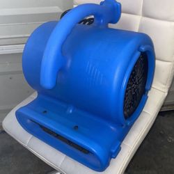 B-AIR VP-25 -BLUE 0.25 HP 900 CFM Multipurpose Compact Air Mover Carpet Dryer Floor Fan Home Retail Plumbing Water Damage Restoration, Blue