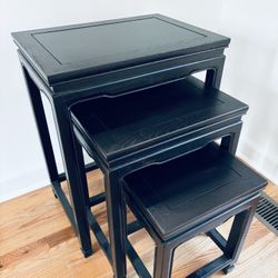 Arhaus Wood Nesting End Tables