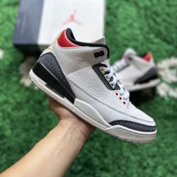 SE fire red denim 3s 