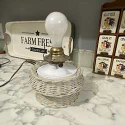 Wicker Lamp  