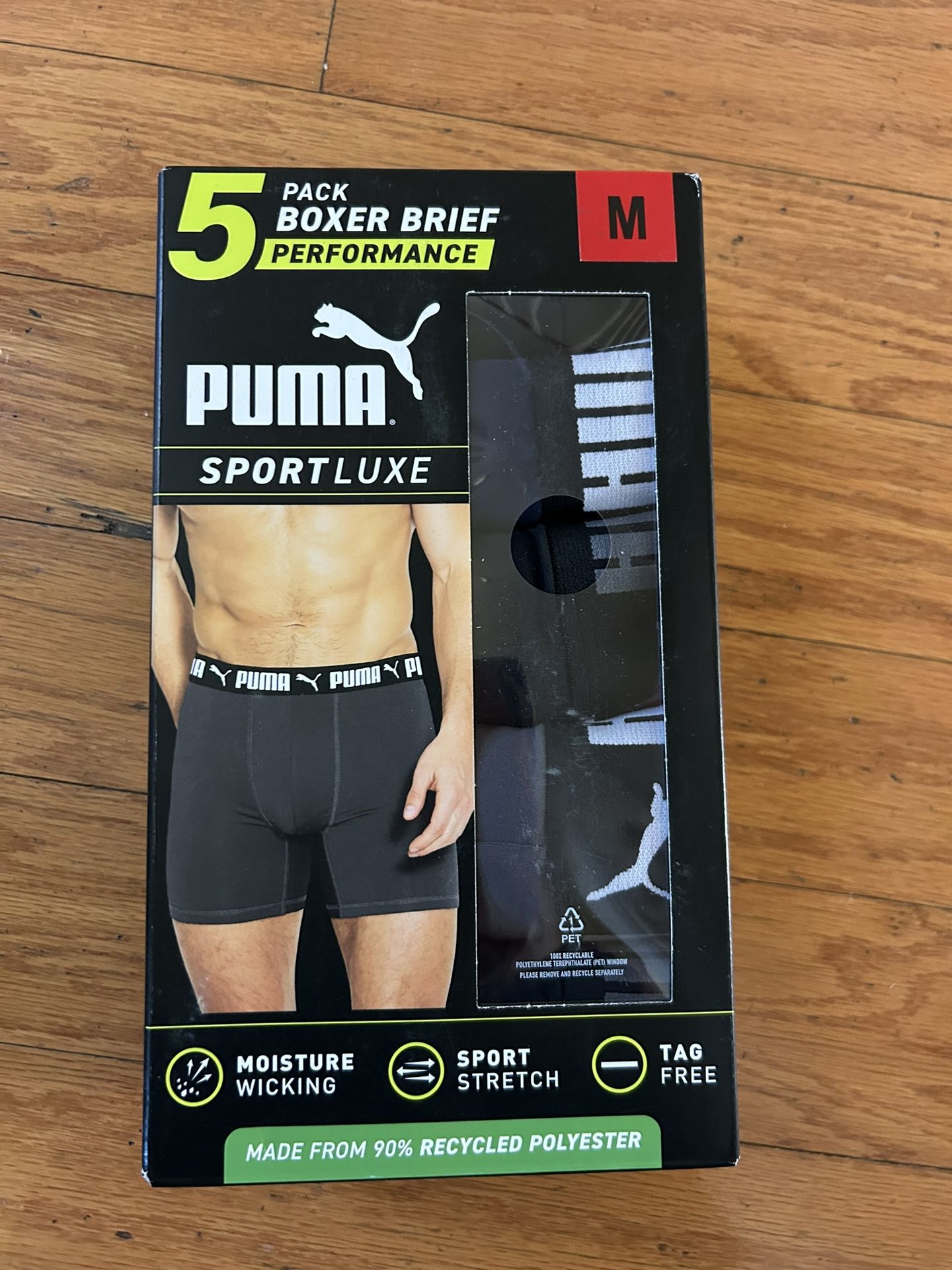 NWT Puma Sportluxe men’s performance boxer briefs 5 pack