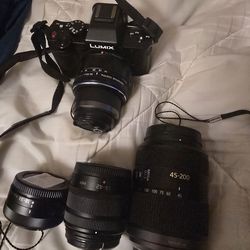 Panasonic Lumnex G100 with lenses 1tb card and 3 batteries and charger