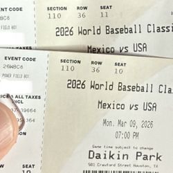 Mexico USA Baseball tickets 