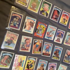 Vintage Garbage Pail kids from mid 1980s