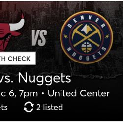 Bulls Vs Nuggets Tickets