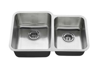 American Standard American Standard 31" Double Basin Stainless Steel Kitchen Sink for Undermount Installations