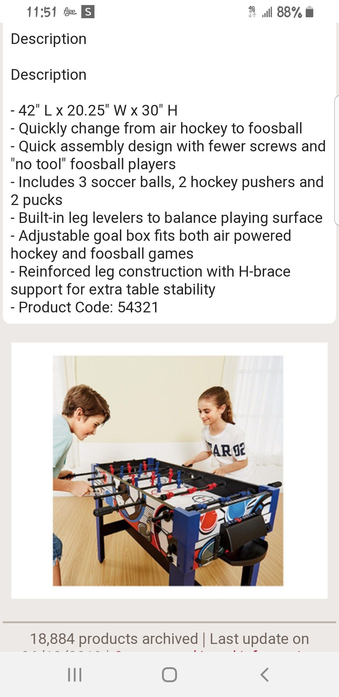 Foosball/air hockey table