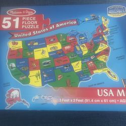 Map of U.S. Puzzle by Melissa & Doug