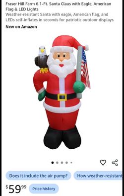 6Ft Inflatable Santa - Brand New