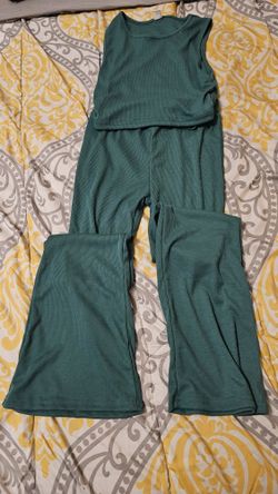 Green Pants Suit