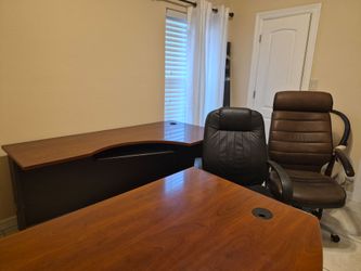 OFFICE SET - Desks Chairs Credenza