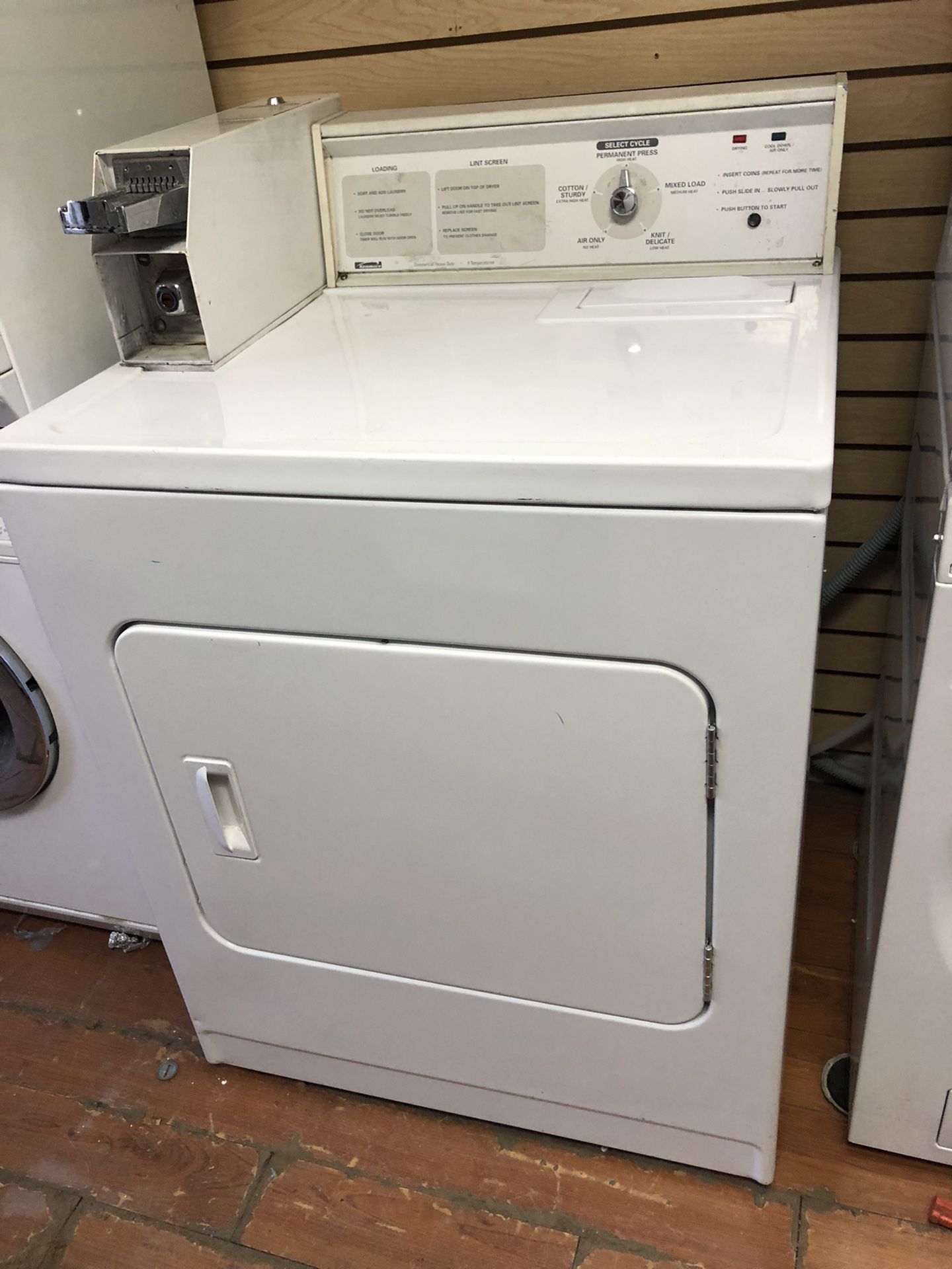 Kenmore Electric Dryer Coin operated