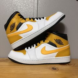 Jordan 1 Mid “University Gold” men’s size 12