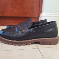 Leather Loafer Black Size 7