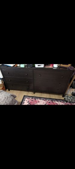Black Ikea dresser - 6 drawers