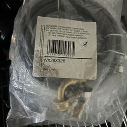 GE Universal Dishwasher Connector 6-ft Braided 3/8-in comp x 3/8-in comp WX28X326