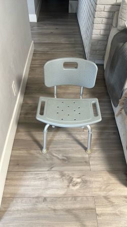 Medical Bathroom Safety Shower Tub Bench Chair with Back,Gray