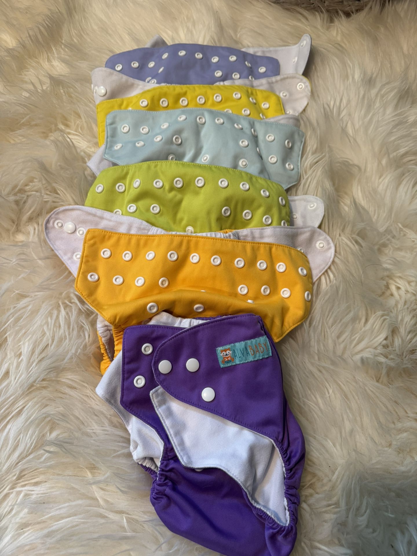 ALVABABY Cloth Diaper One Size Adjustable Washable Reusable