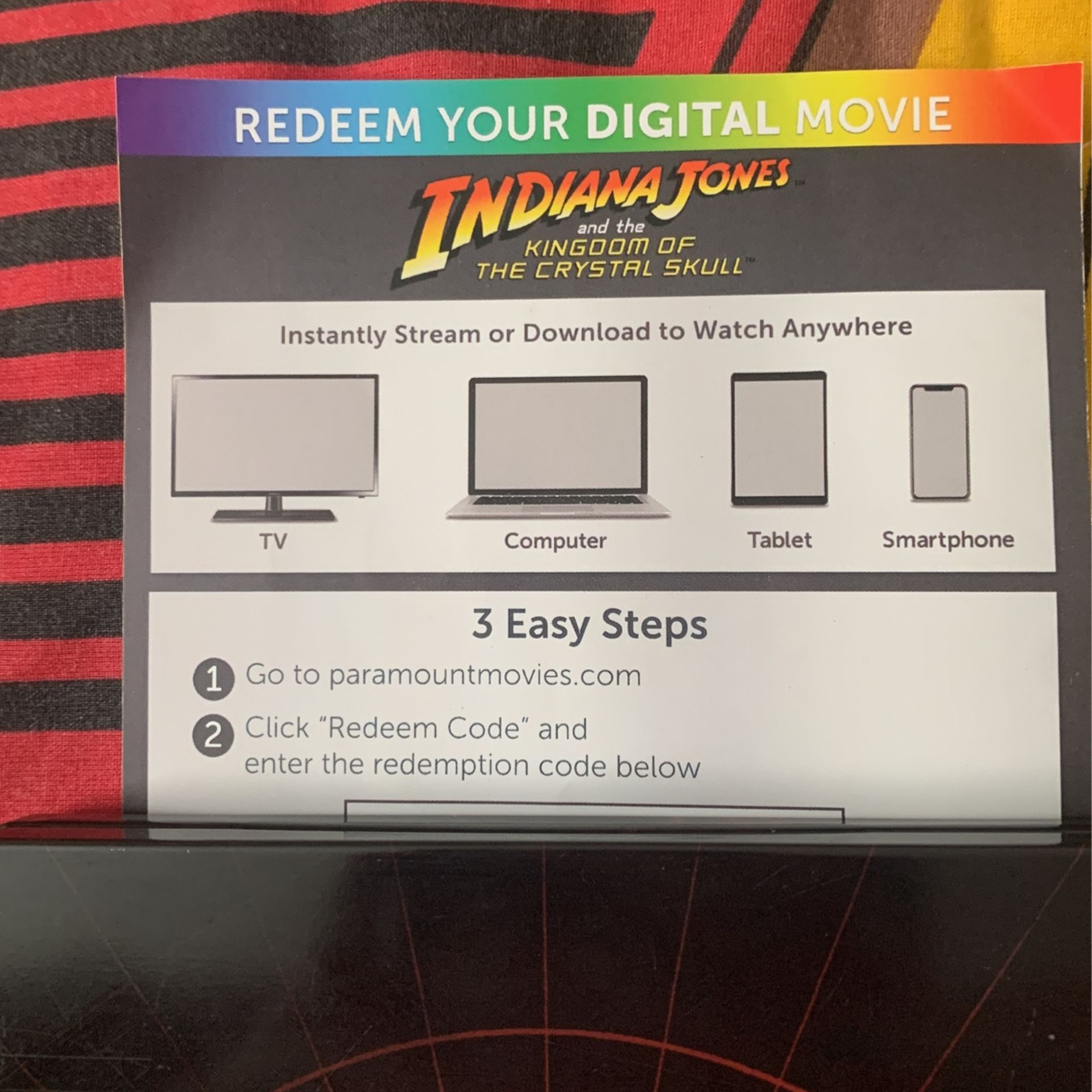 Indiana Jones & The Kingdom Of The Crystal Skull Digital Code/copy ONLY