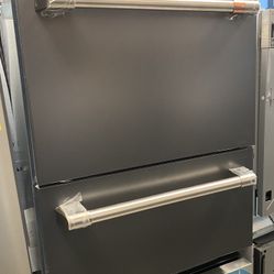 Café - 24” Top Control Built-In Double Drawer Dishwasher - Matte Black