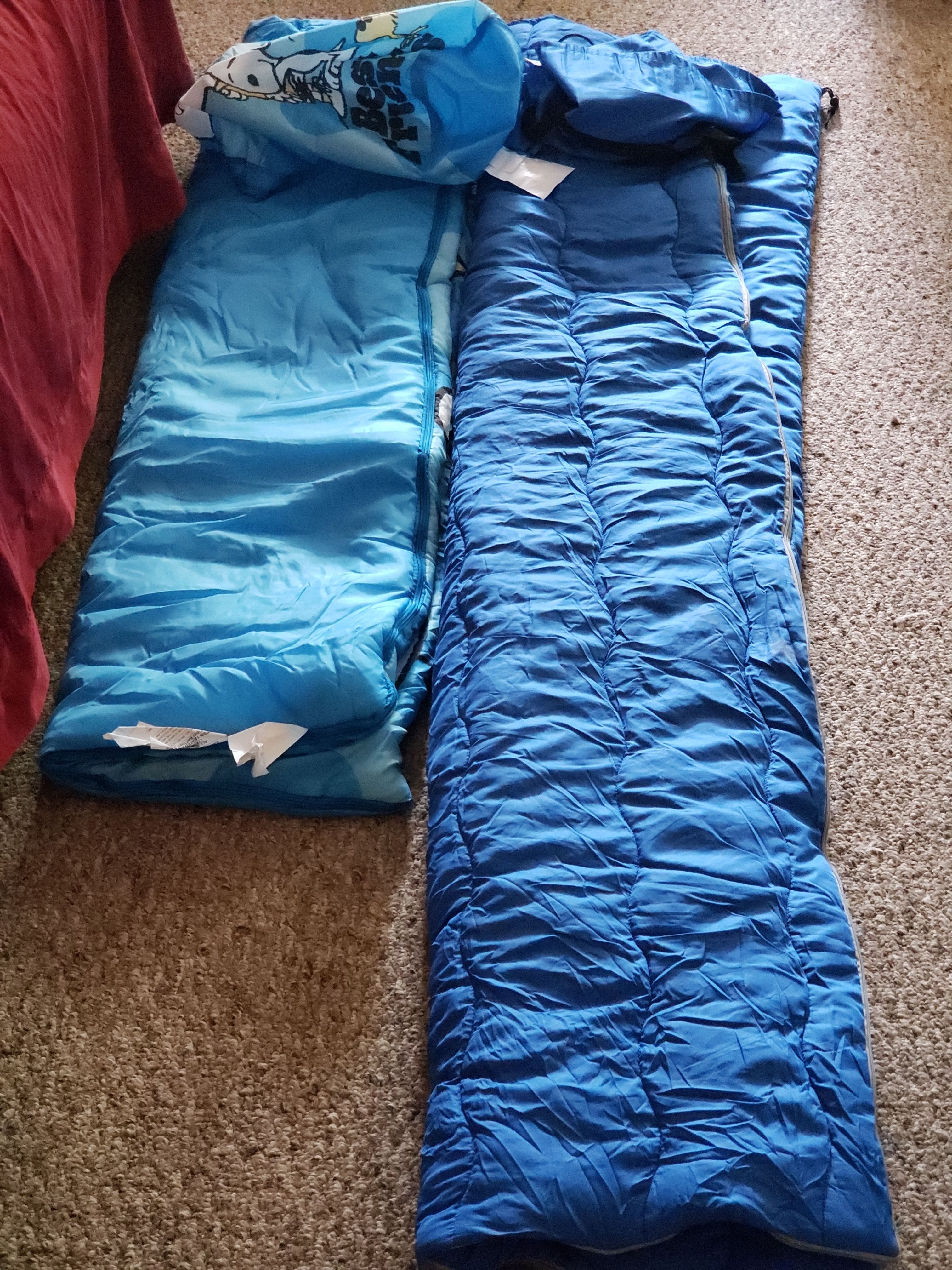 2 kids sleeping bags brand new.