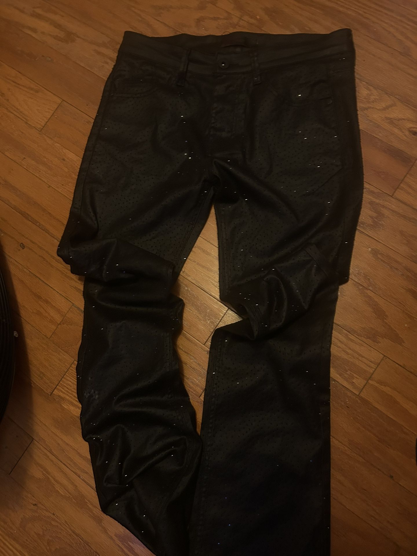 All Black Sparkly Jeans, For 45